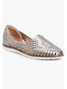 Comfortiva Ranier Pillowtop Memory Foam Soft Leather Huarache Flats